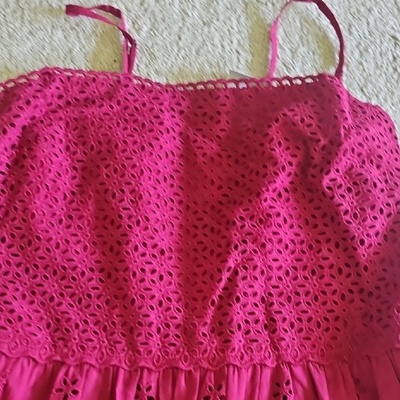 LOFT Red Tiered Ruffled Sundress - Picture 5 of 7